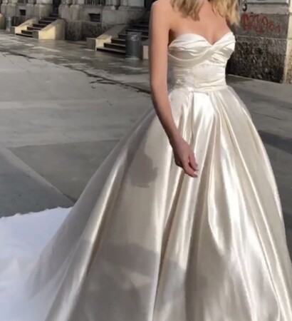 dress, wedding dress and gown