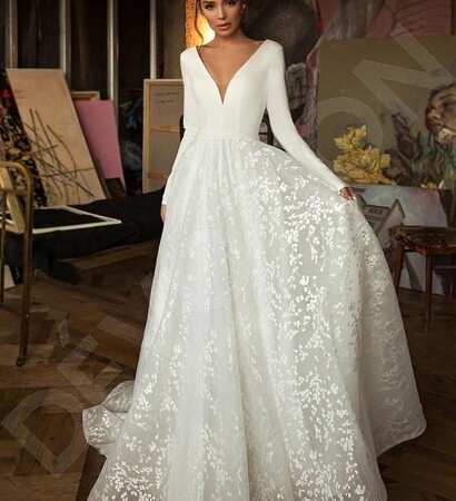 look, bride and white
