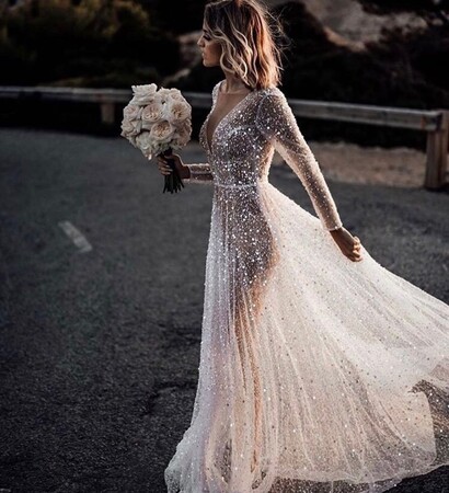 dress, wedding dress and love