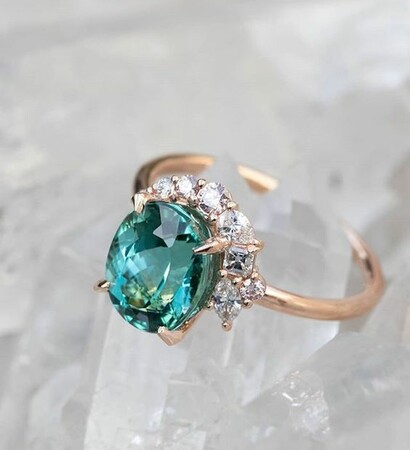 diamond, blue and engagement