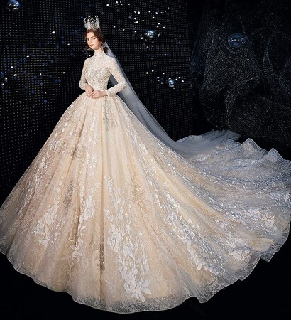 bridal gown, bride and tulle wedding gown
