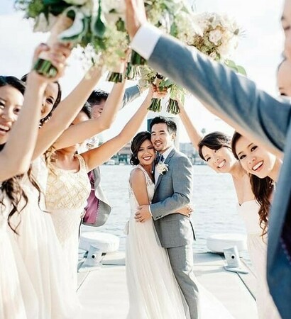 groom, wedding inspirations and bridemaids