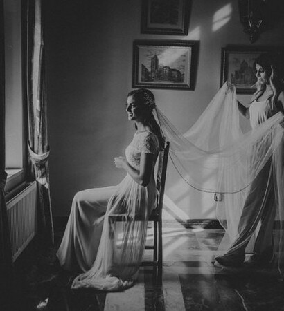 woman, veil and beautiful
