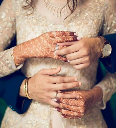 ring, bride and henna