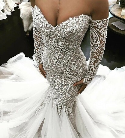 dress, bridal and clothes