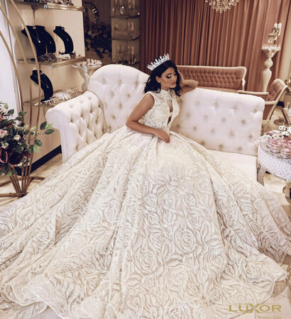 wedding dress, food and fashion