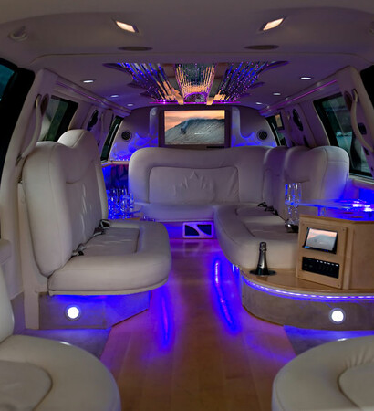 limousine, party and bus