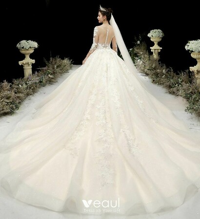 bridal gown, wedding dress 2020 and beading