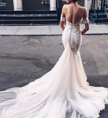 bridesmaids, bride and dress