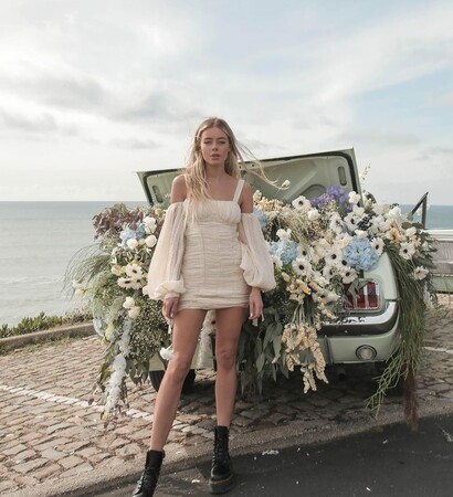 sea, car and 60s