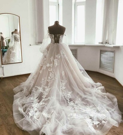 lace, wedding dress and dress