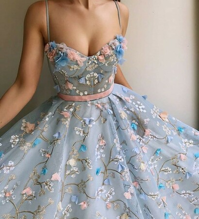 fashion, blue and dress