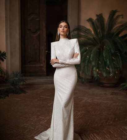dress, milla nova and bride