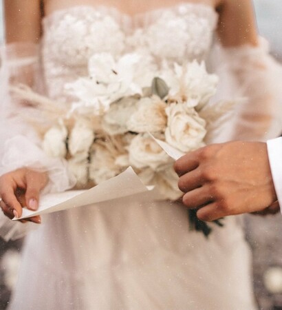 wedding dress, dress and fiancee