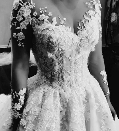 bridal, dress and clothes