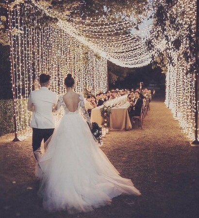 night, wedding day and girl