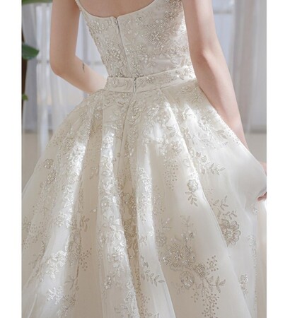 bridal, beads and weddingdress