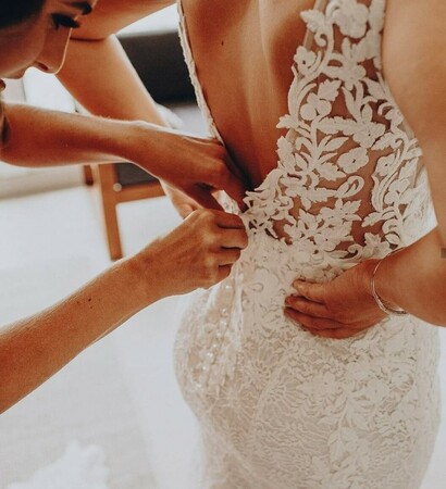 weddingdress, bride and double