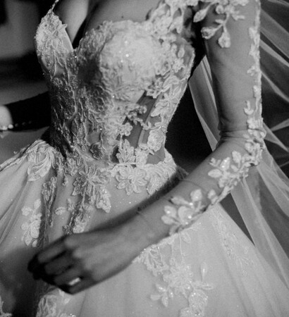 bride, double and weddingdress