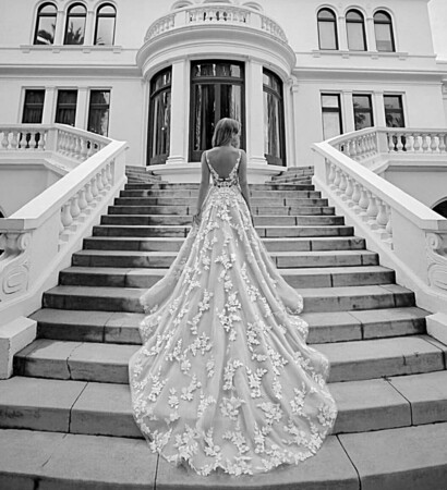 dress, bride and weddingdress