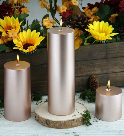 centerpiece, dripless candles and candle decor