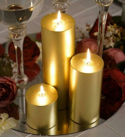wedding candles, candle decor and dripless candles