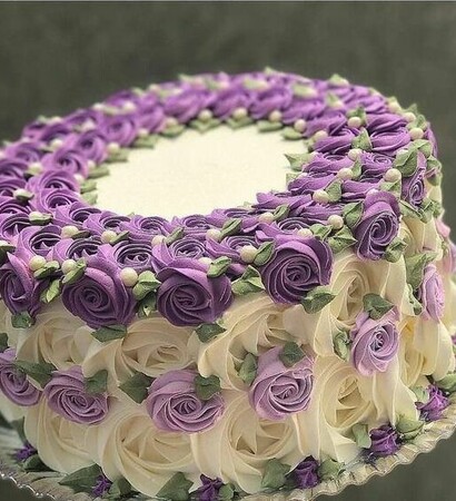 buttercream, birthday and flowers