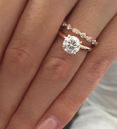 luxury, wedding ring and engagement ring