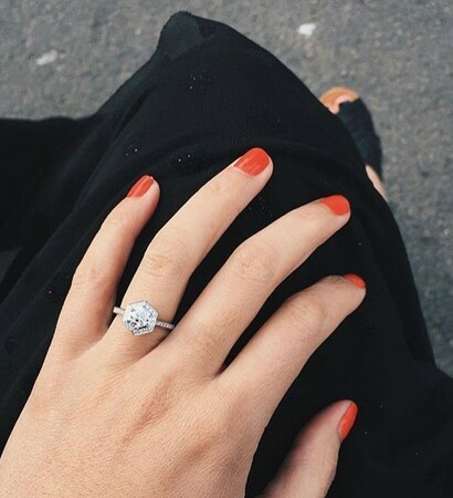 double, ring and engagement ring