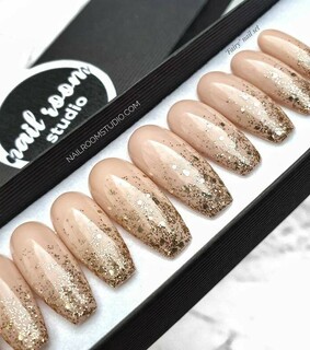 glitter nails, etsy and wedding fake nails