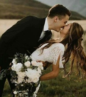groom, kiss wedding and wedding goals