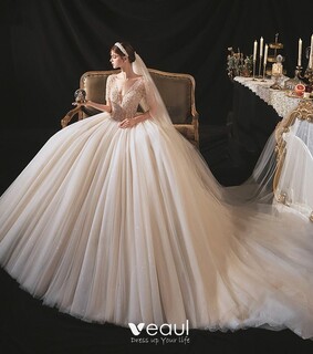 bridal, tulle wedding gown and handmade beading