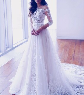 dress, girl and bride
