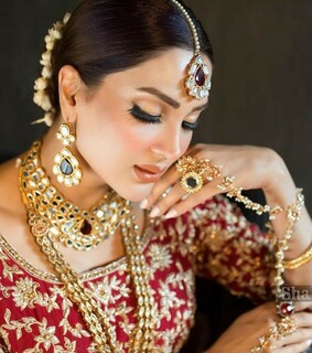 pakistani bride, makeup and cute
