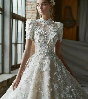 gown, fashion and dress