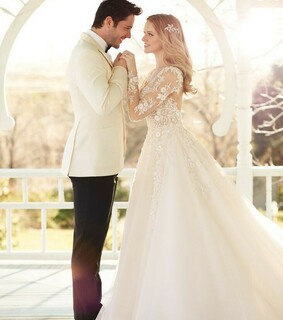 love, wedding dress and couple
