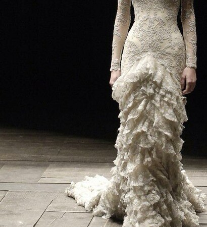 wedding dress, fashion and trendy