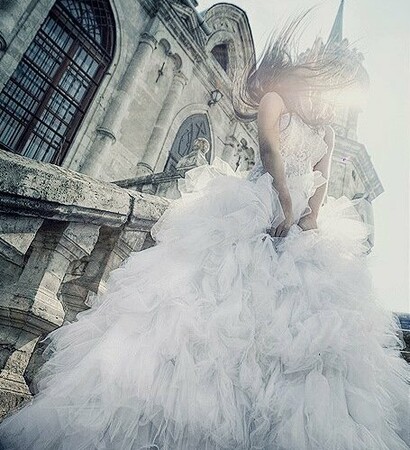 beautiful, castle and dress