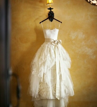 wedding dress, husband and girl