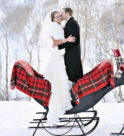 groom, snow and gorgeous