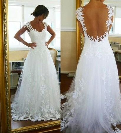 bride, dress and white