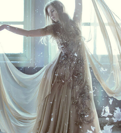 vintage, dress and window