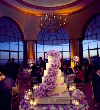 roses, violet and cake
