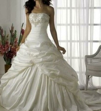 wedding dress, beautiful and white