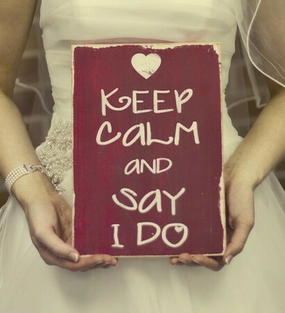 keep calm and bride