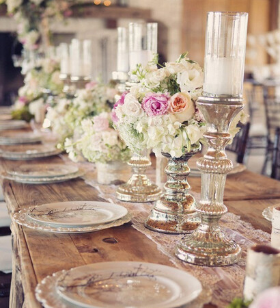 elegant, candles and flowers