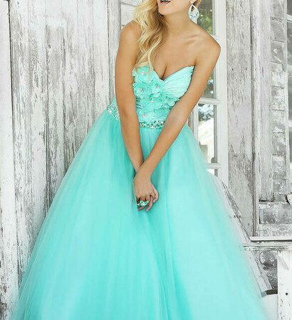 dress, party and blue