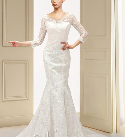 bridal dress, lace and gown
