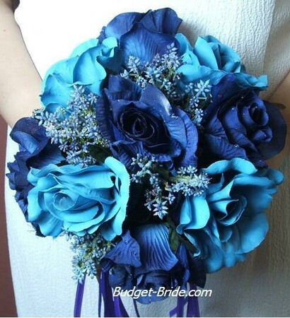 bride, soft and blue