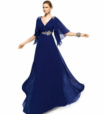 dress, long dress and blue